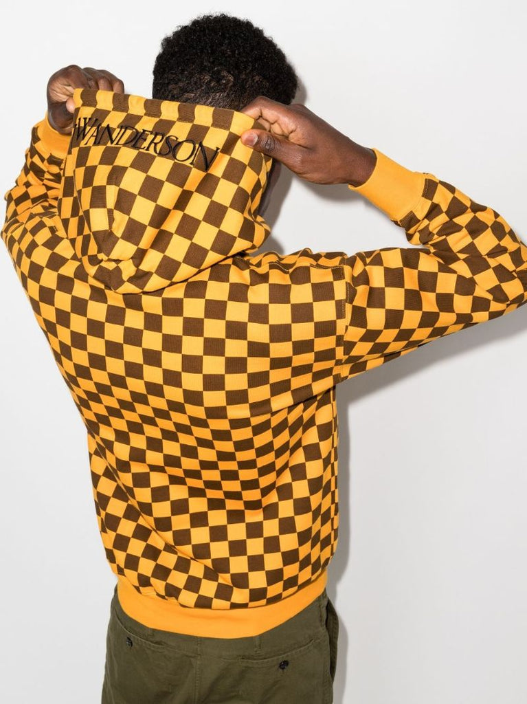 Checkerboard Cotton Hoodie