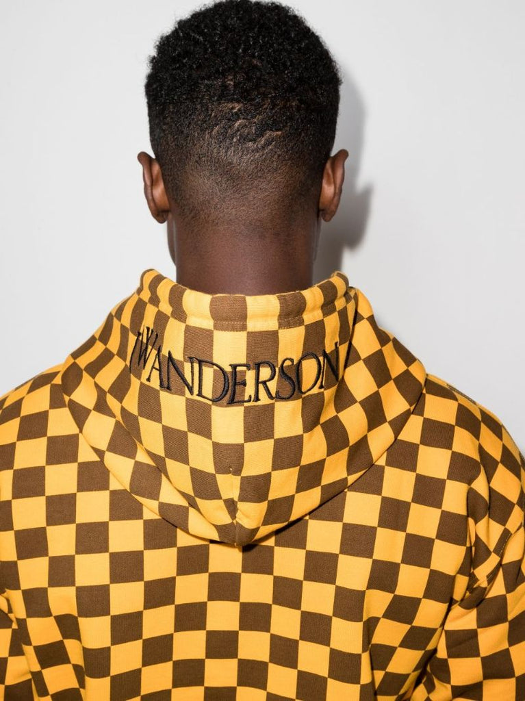 Checkerboard Cotton Hoodie