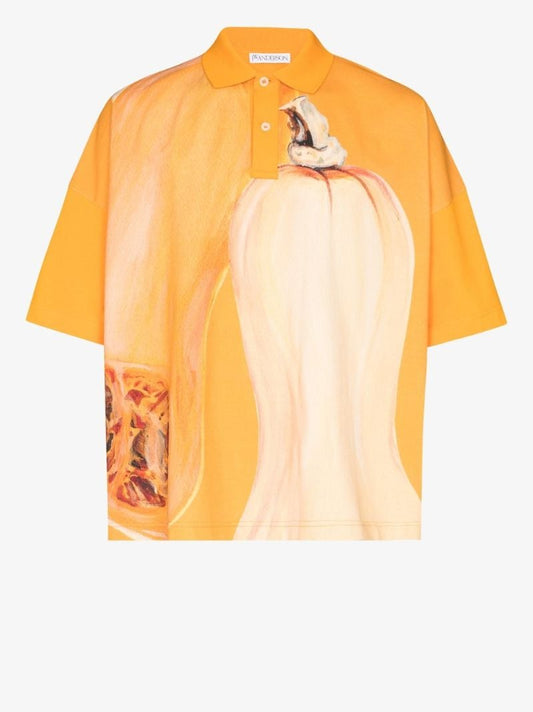 Veggie Print Polo Shirt