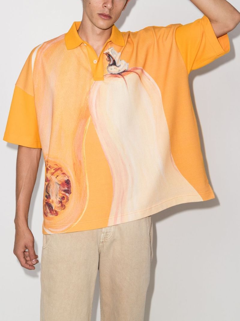 Veggie Print Polo Shirt