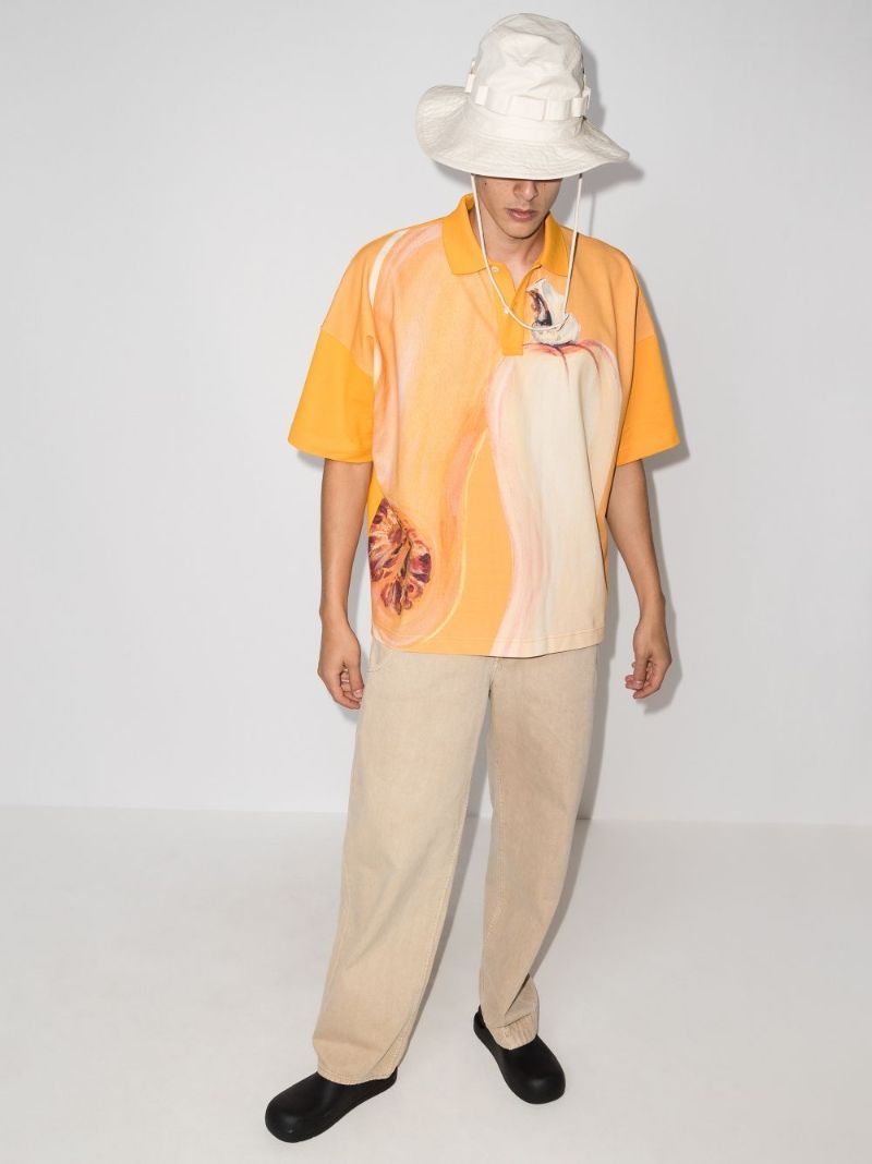 Veggie Print Polo Shirt