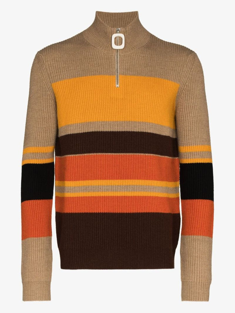 Puller Zip Neck Wool Sweater