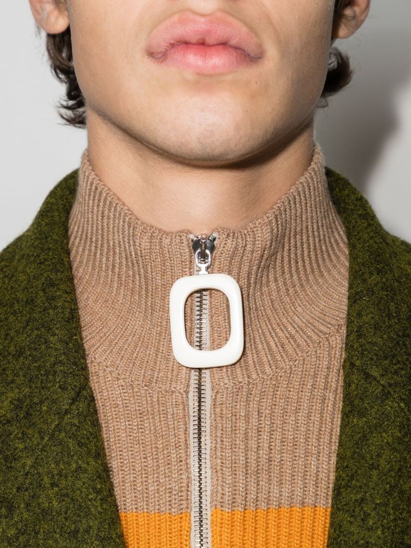 Puller Zip Neck Wool Sweater