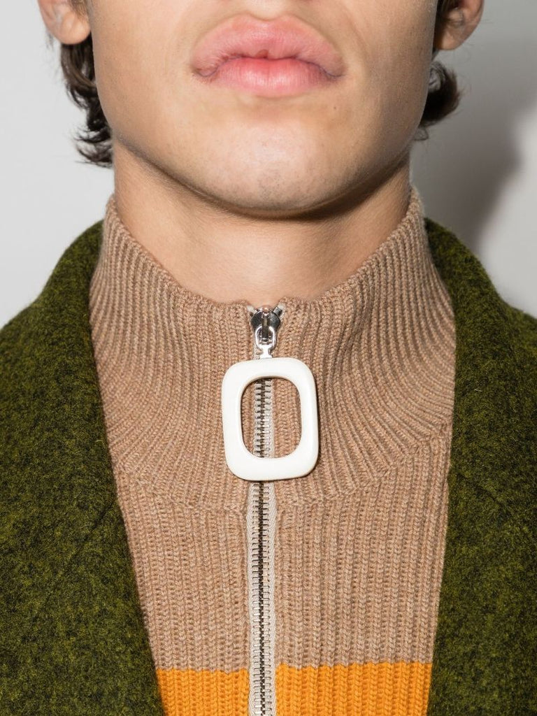 Puller Zip Neck Wool Sweater