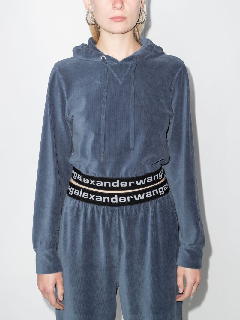 Logo Cropped Hoodie