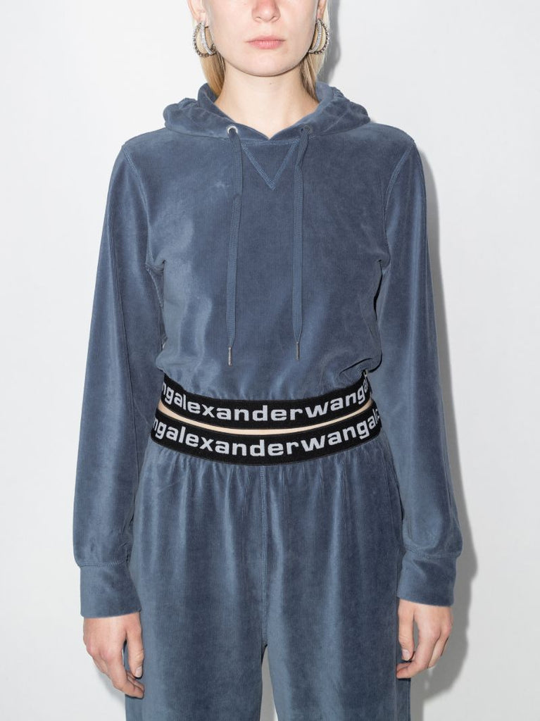 Logo Cropped Hoodie