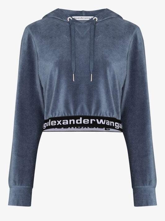 Logo Cropped Hoodie