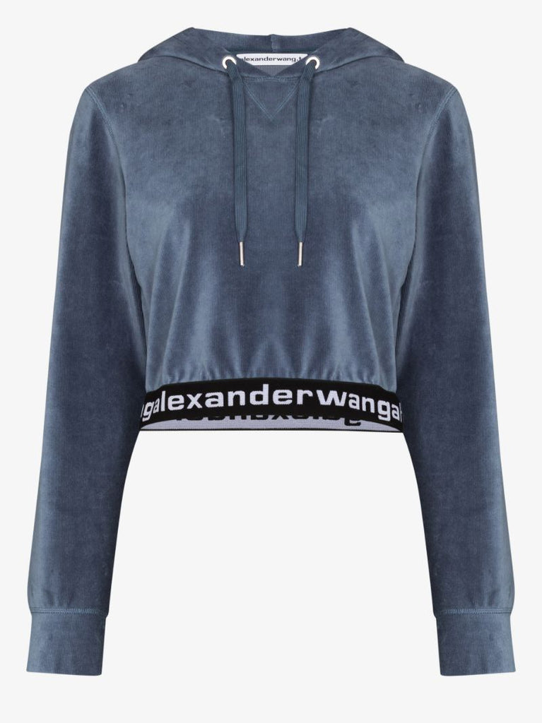 Logo Cropped Hoodie
