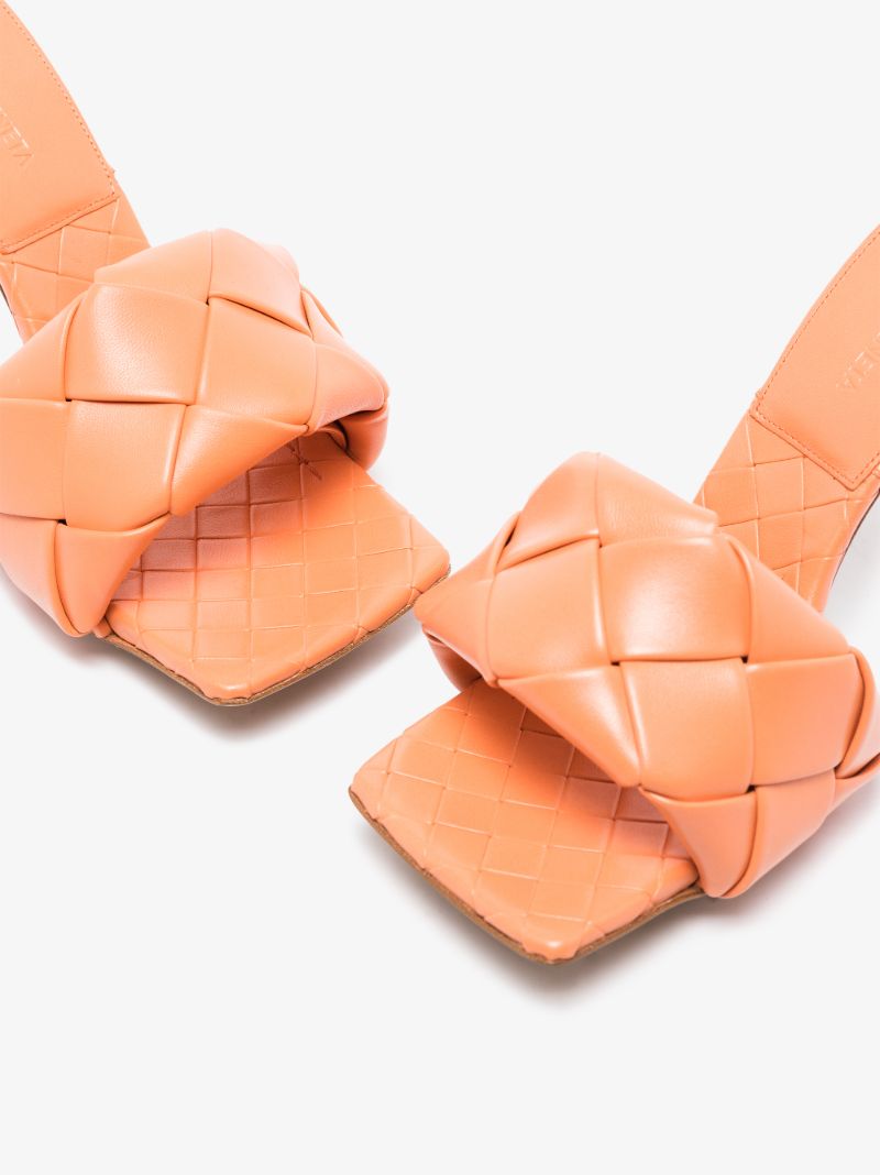 Orange Lido 90 Leather Sandals