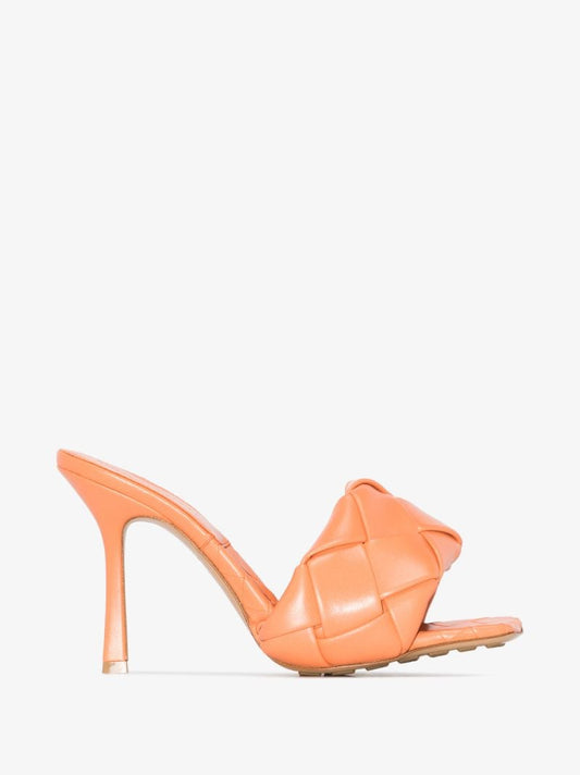 Orange Lido 90 Leather Sandals