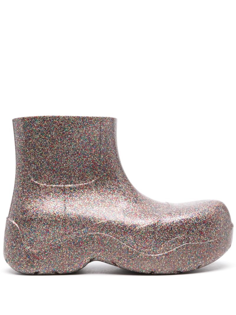 Multicoloured Puddle Rubber Ankle Boots
