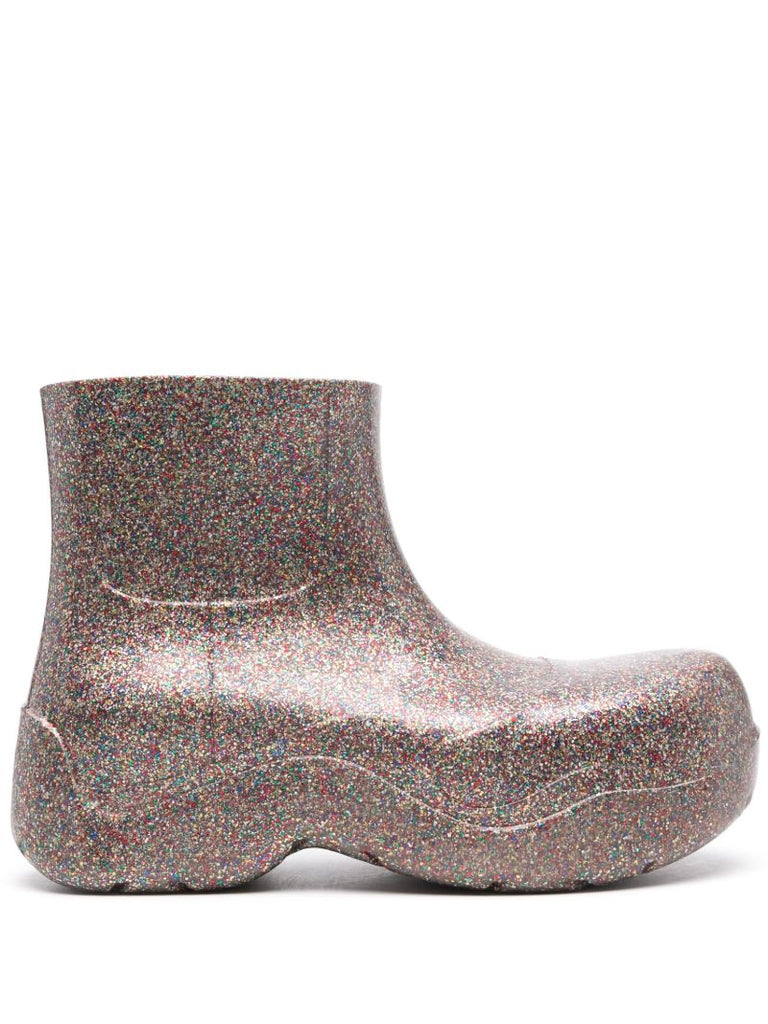 Multicoloured Puddle Rubber Ankle Boots