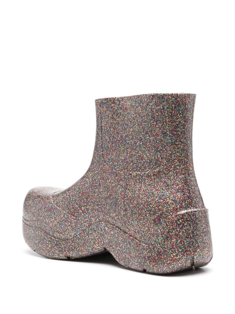 Multicoloured Puddle Rubber Ankle Boots