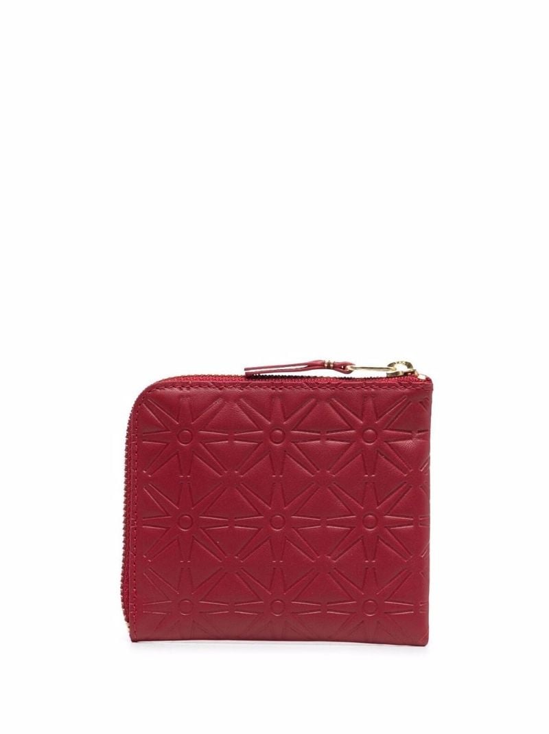 Red Classic Leather Embossed Wallet