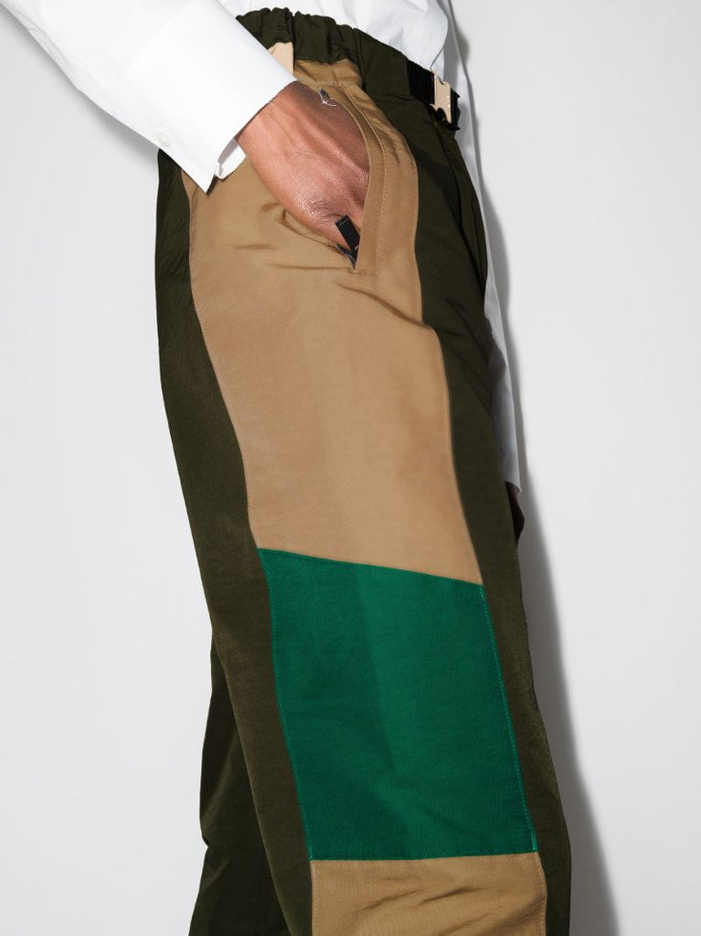 Patchwork Cropped Trousers
