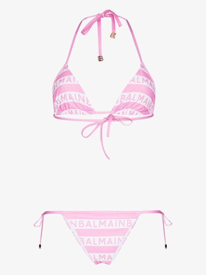 Logo Stripe Triangle Bikini