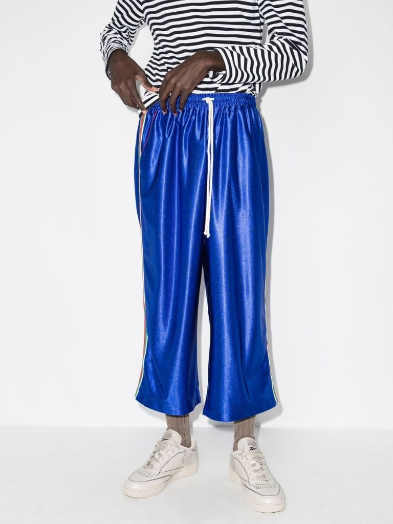 Web Stripe Cropped Track Pants