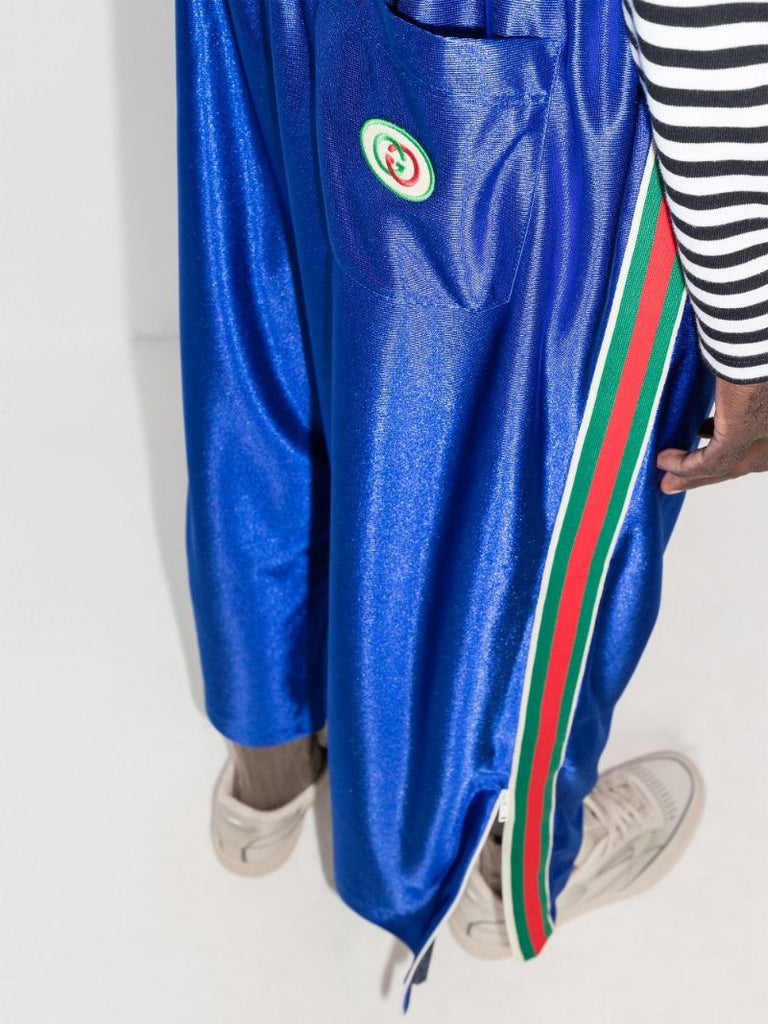 Web Stripe Cropped Track Pants