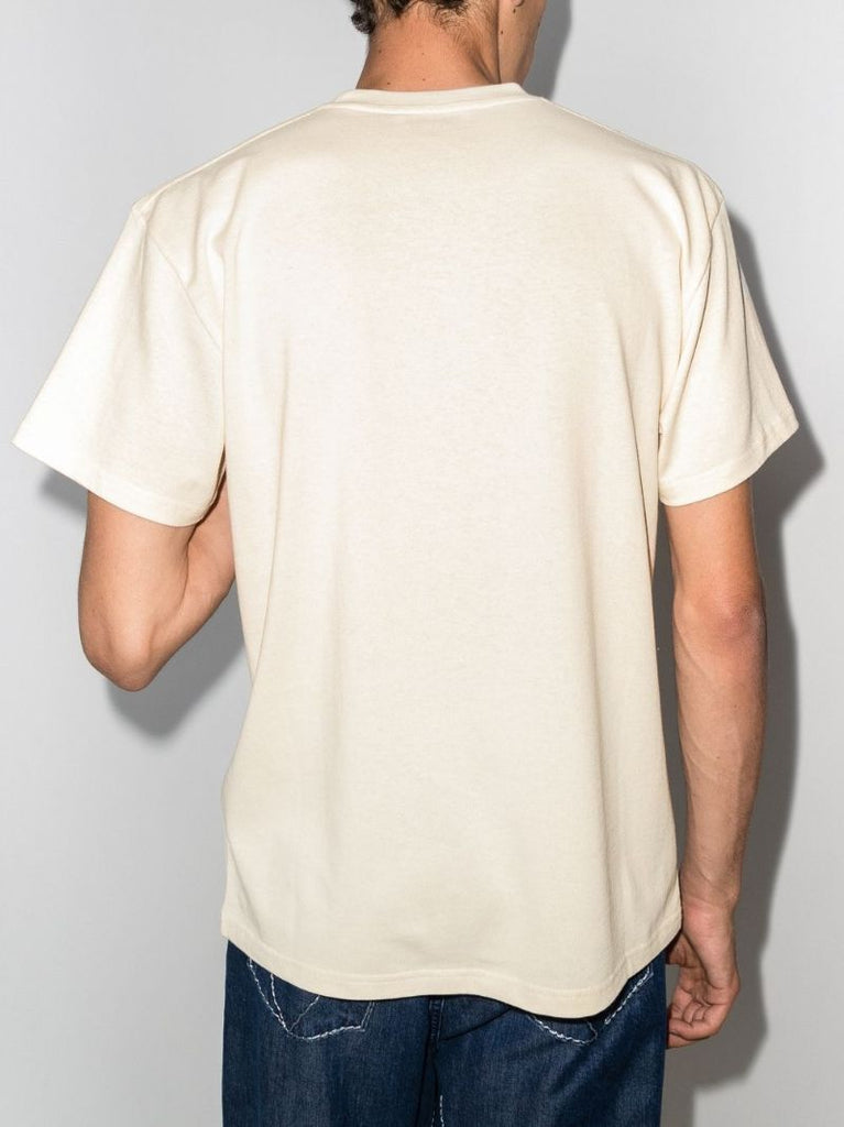 Peach Print Cotton T-shirt