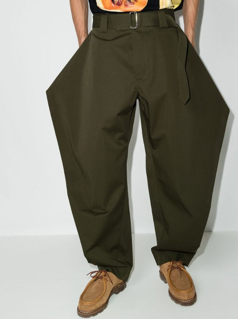 Geometric Draped Trousers