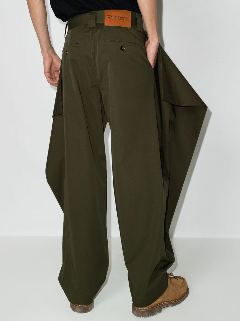 Geometric Draped Trousers