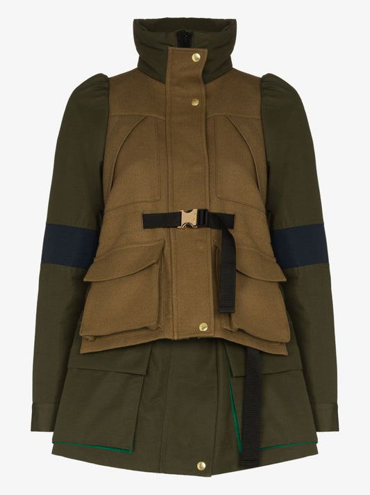 Double Layer Parka Coat