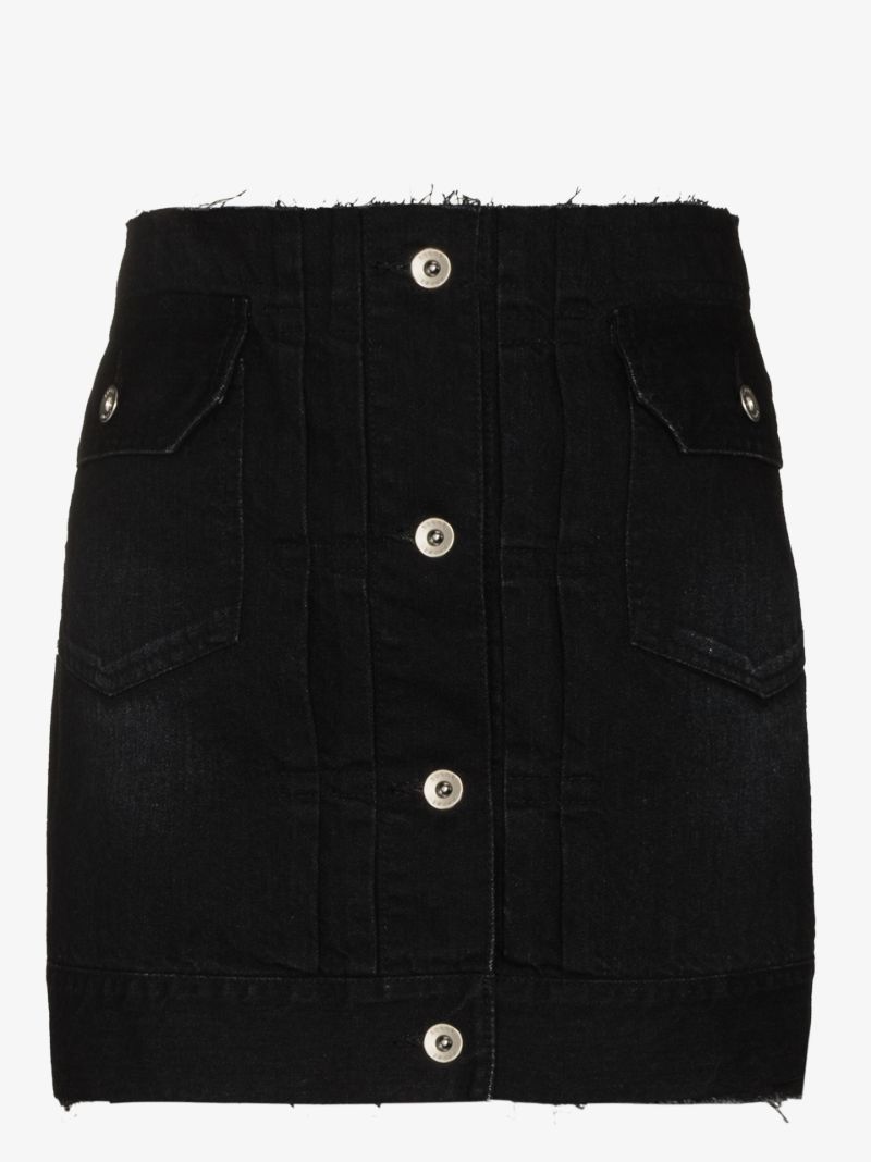 Layered Denim Skort