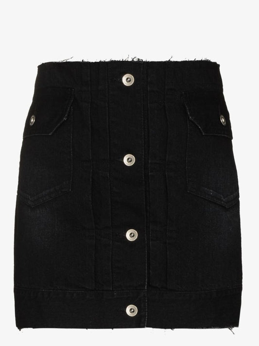 Layered Denim Skort