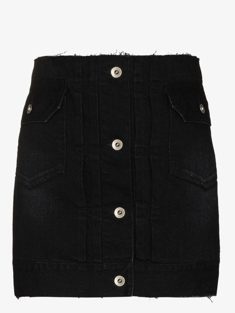 Layered Denim Skort