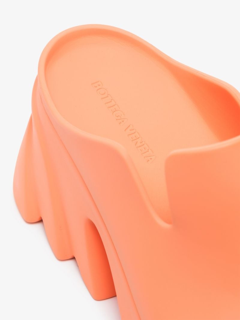 Orange Flash 95 Platform Rubber Clogs