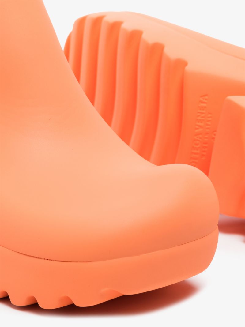 Orange Flash 95 Platform Rubber Clogs