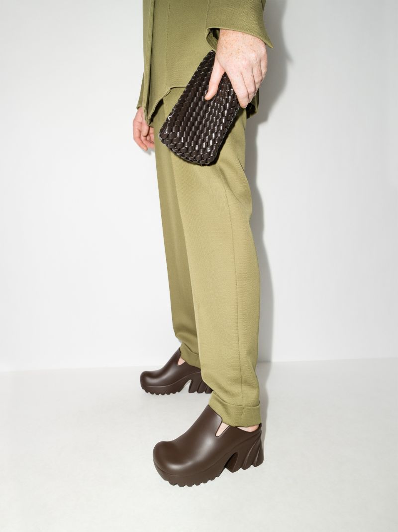 Brown Flash 95 Platform Rubber Clogs