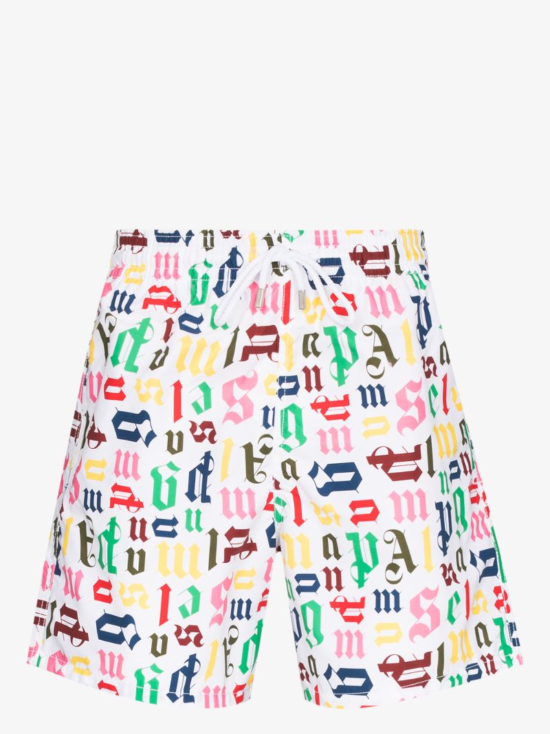 X Vilebrequin Monogram Print Swim Shorts