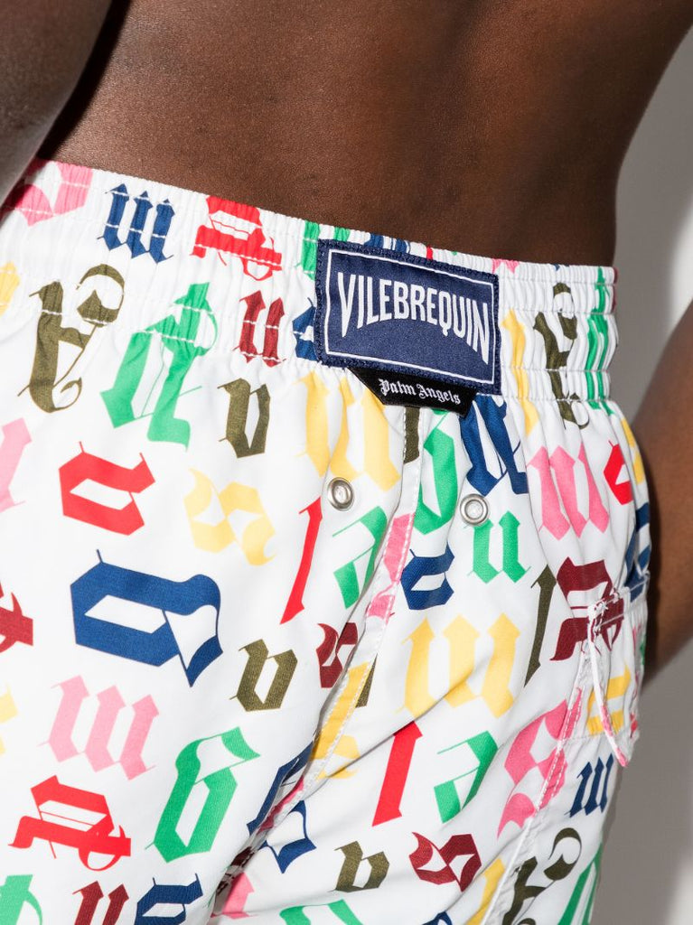 X Vilebrequin Monogram Print Swim Shorts