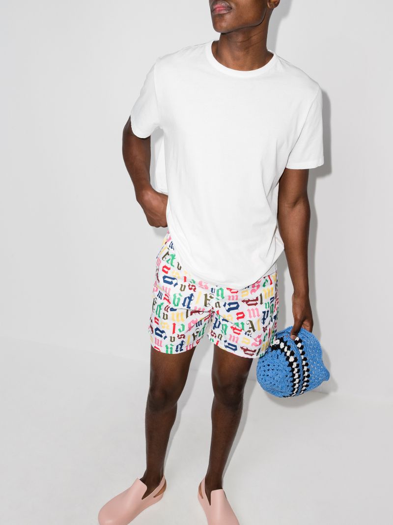 X Vilebrequin Monogram Print Swim Shorts
