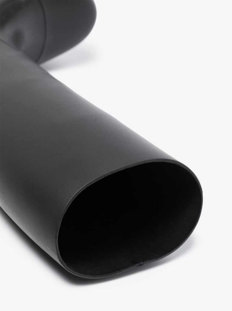 Black Puddle Knee-high Rubber Boots