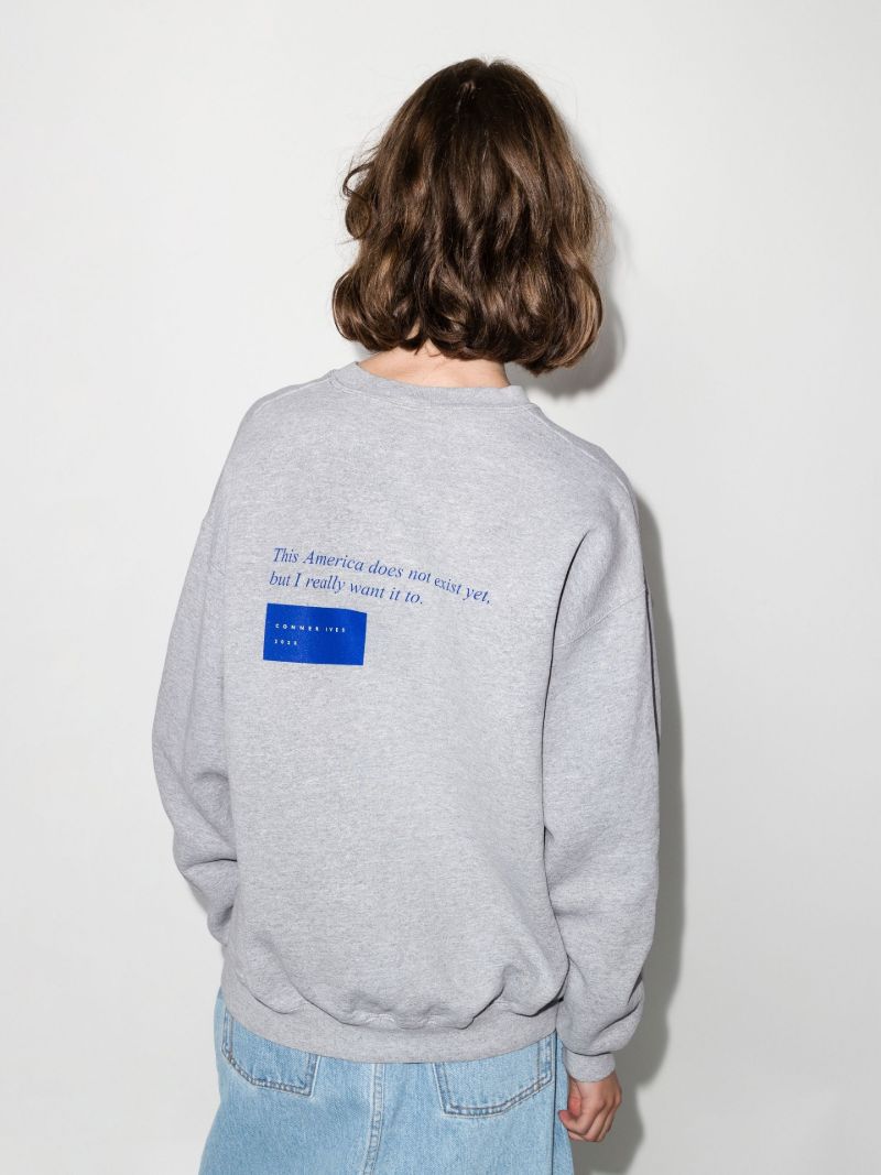 Grey American Dream Cotton Sweatshirt
