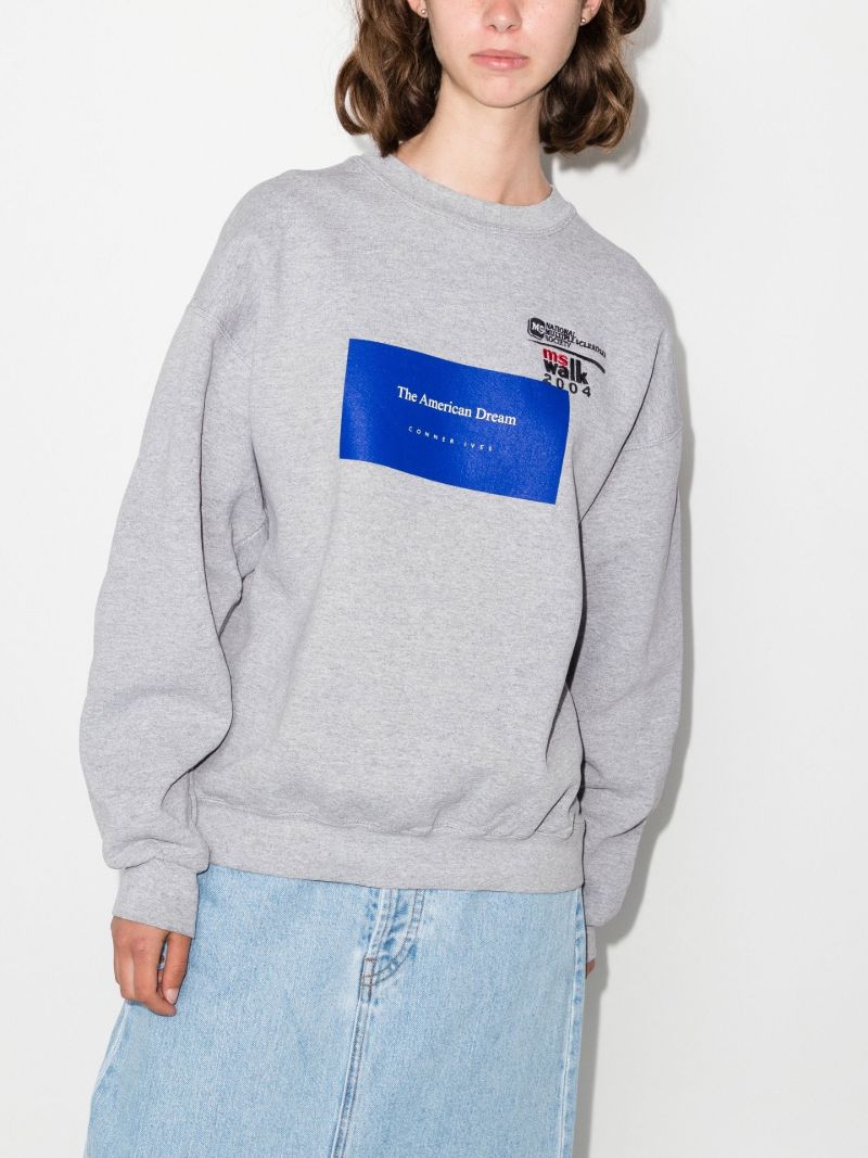 Grey American Dream Cotton Sweatshirt