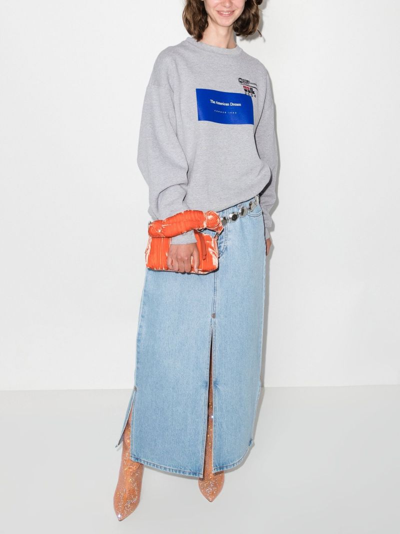 Grey American Dream Cotton Sweatshirt