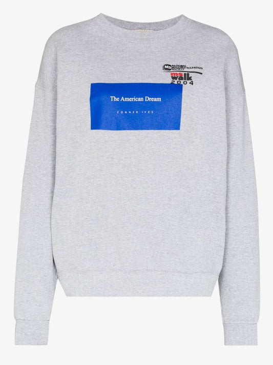 Grey American Dream Cotton Sweatshirt