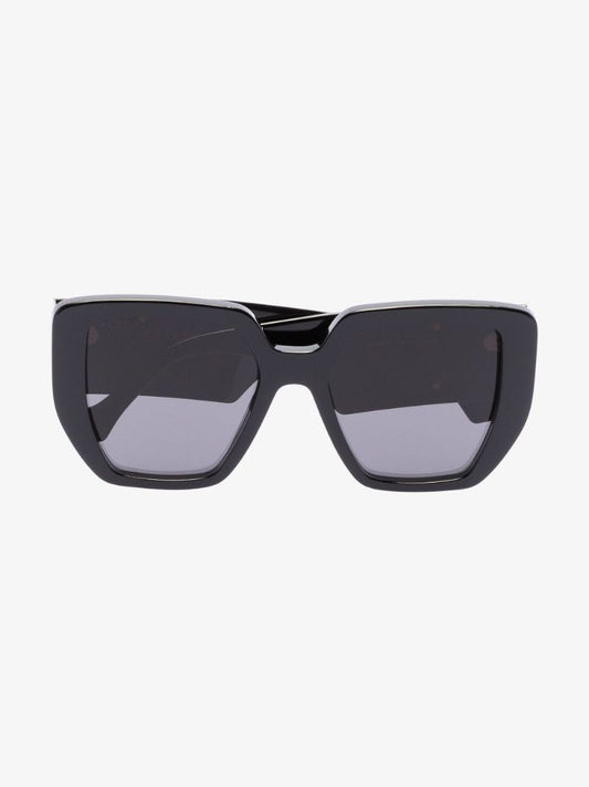 Black Gg Square Oversized Sunglasses