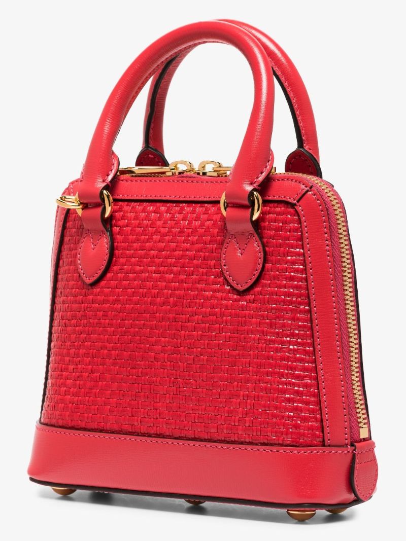Red Horsebit 1955 Mini Leather Top Handle Bag