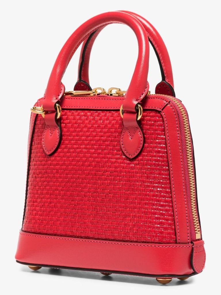 Red Horsebit 1955 Mini Leather Top Handle Bag