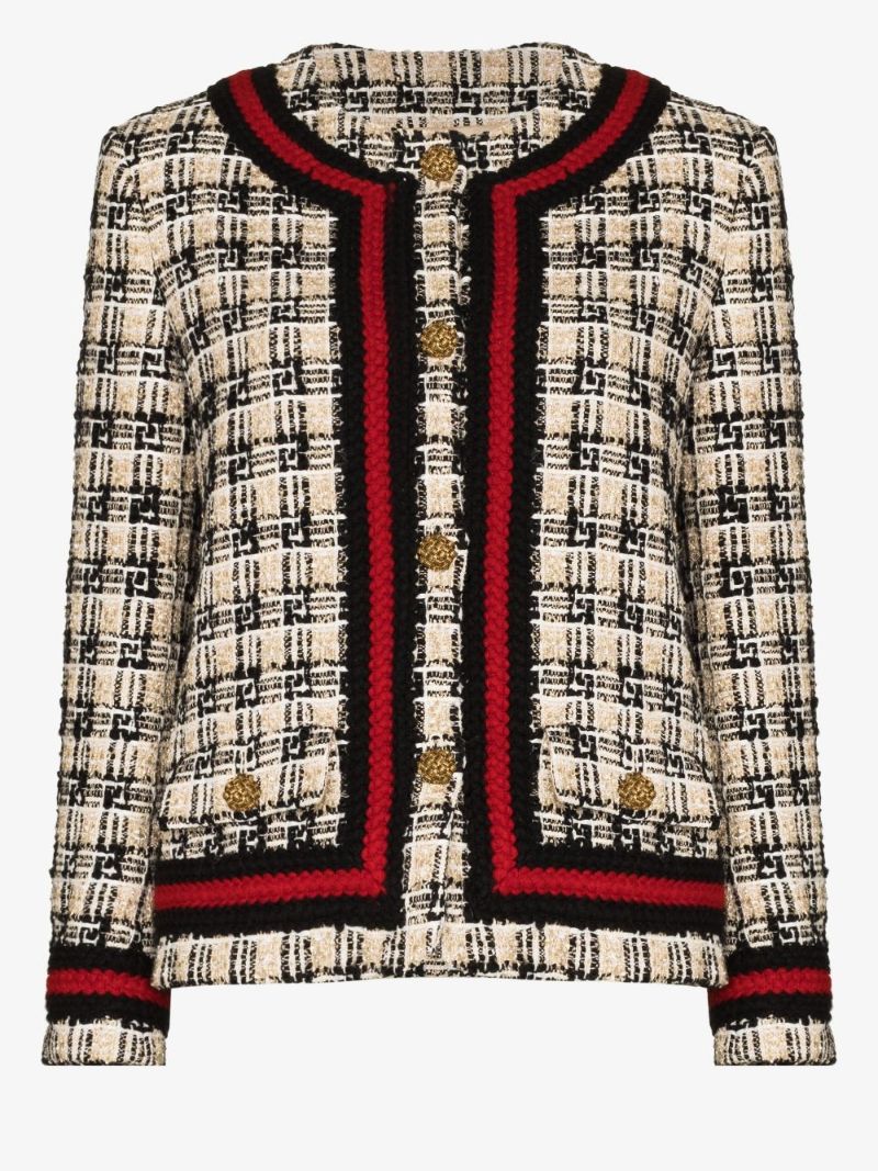 Gg Check Tweed Jacket