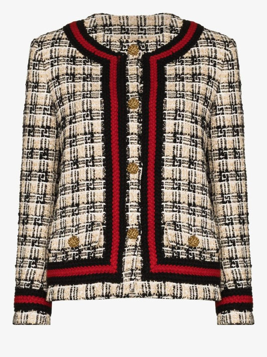 Gg Check Tweed Jacket