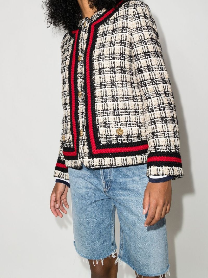 Gg Check Tweed Jacket