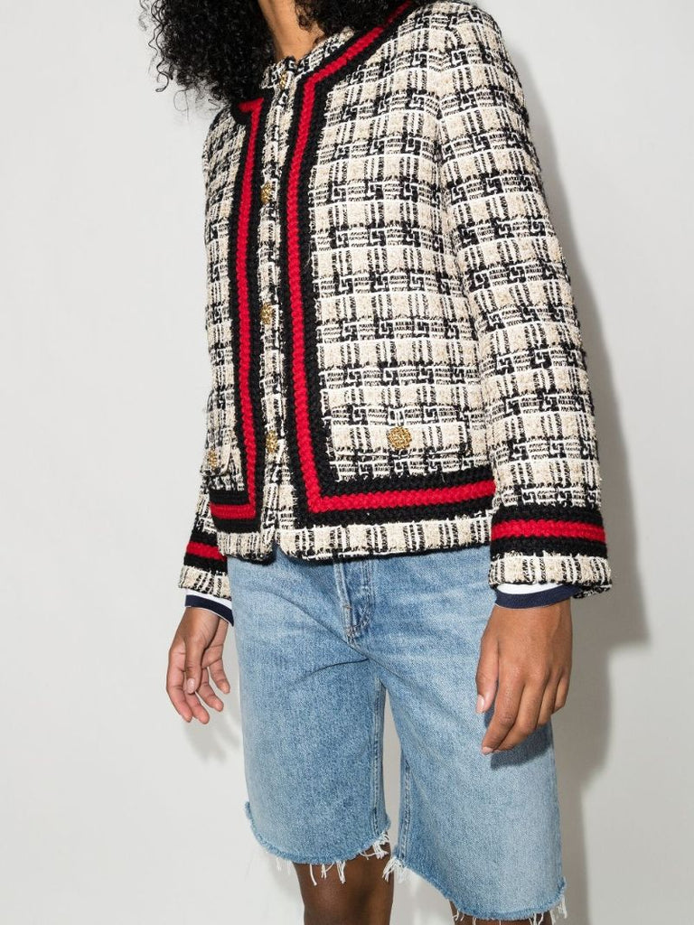 Gg Check Tweed Jacket