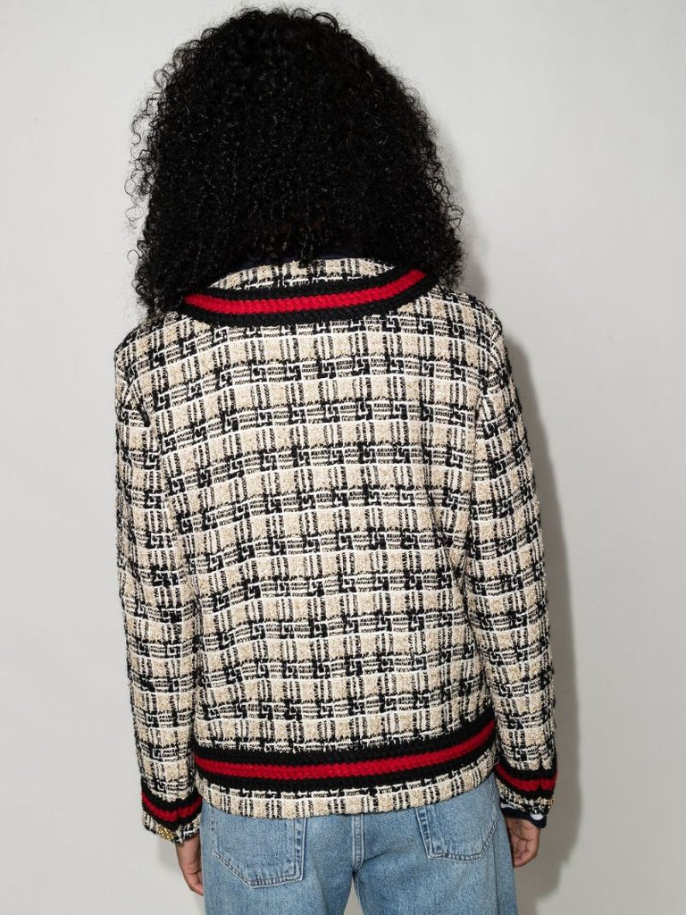 Gg Check Tweed Jacket