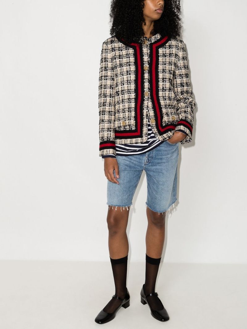 Gg Check Tweed Jacket