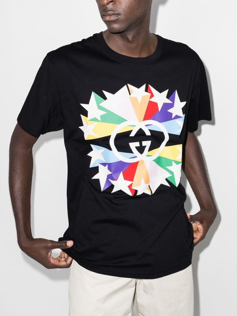 Star Logo Print Cotton T-shirt